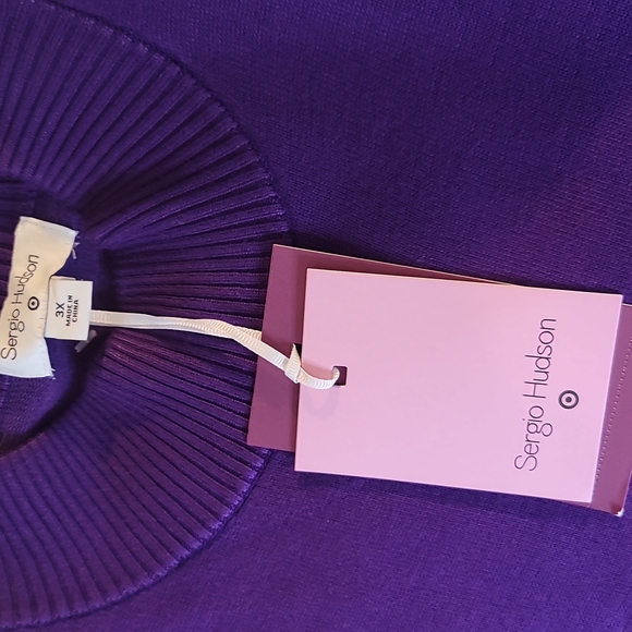 Sergio Hudson Sweater Purple Dress, Various Sizes-NWT - Picture 4 of 11